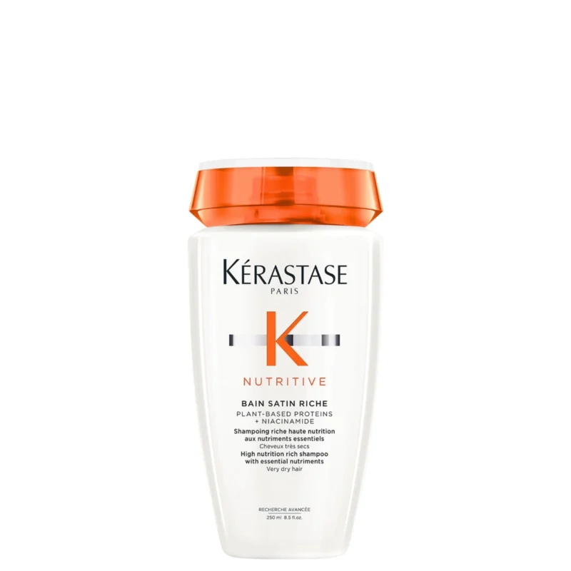 Shampoo Nutritive  Bain Satin Riche Kérastase 250ml. Nutrición Cabellos Gruesos