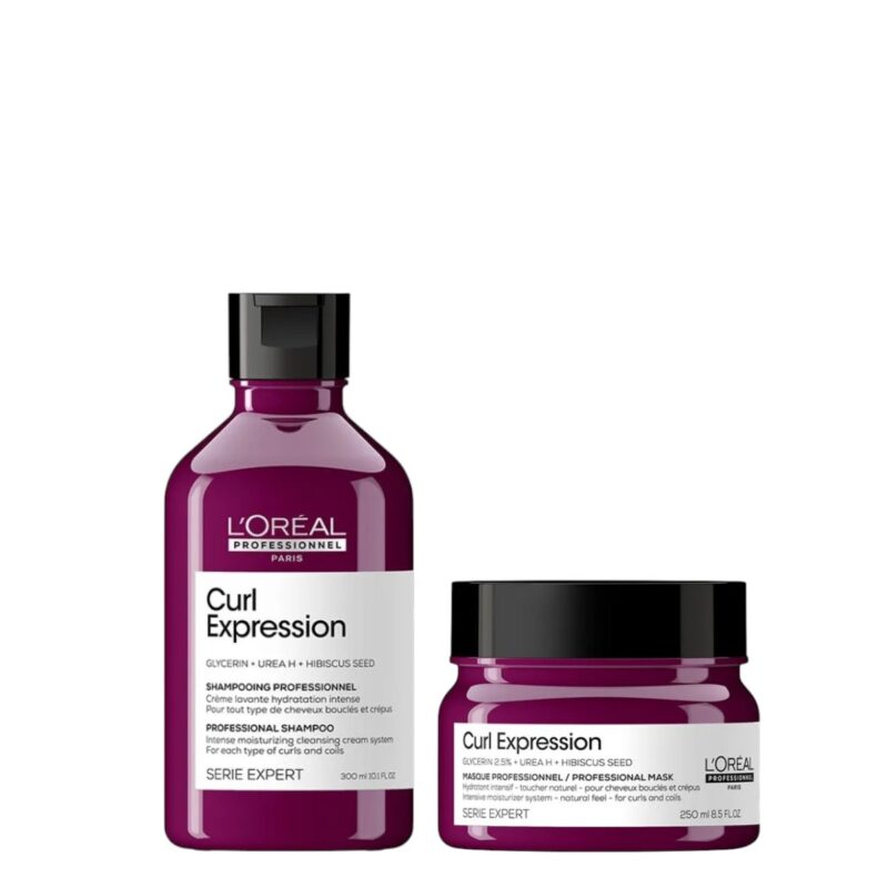 Kit L´Oréal Curl Expression: Shampoo + Máscara. Hidratante para rizos
