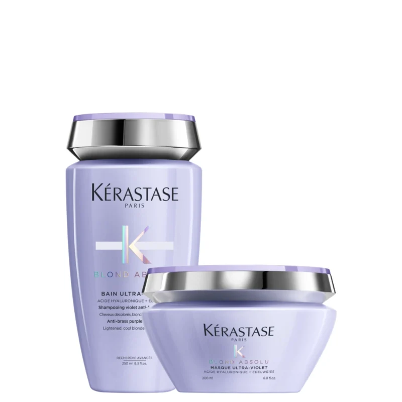 Kit Blond Absolu Kérastase: Bain Ultra Violet + Masque Ultra-Violet. Matizador