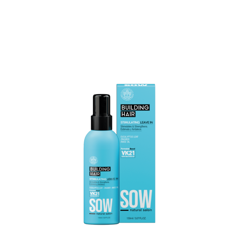 Tónico Sow Building Hair Stimulating Leave In 150ml. Estimulante capilar