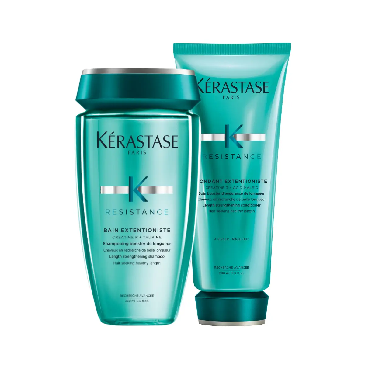 Kit Kérastase: Shampoo Bain Extentioniste + Acondicionador Fondant Extentioniste. Crecimiento