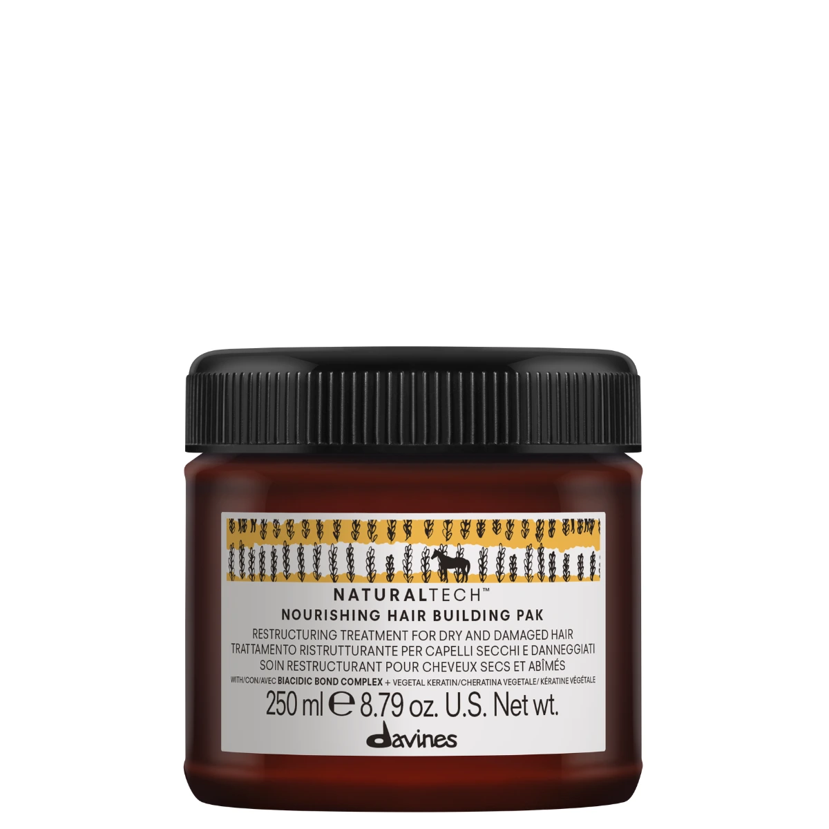 Pak Nourishing Hair Building Davines 250ml. Mascarilla Reestructurante