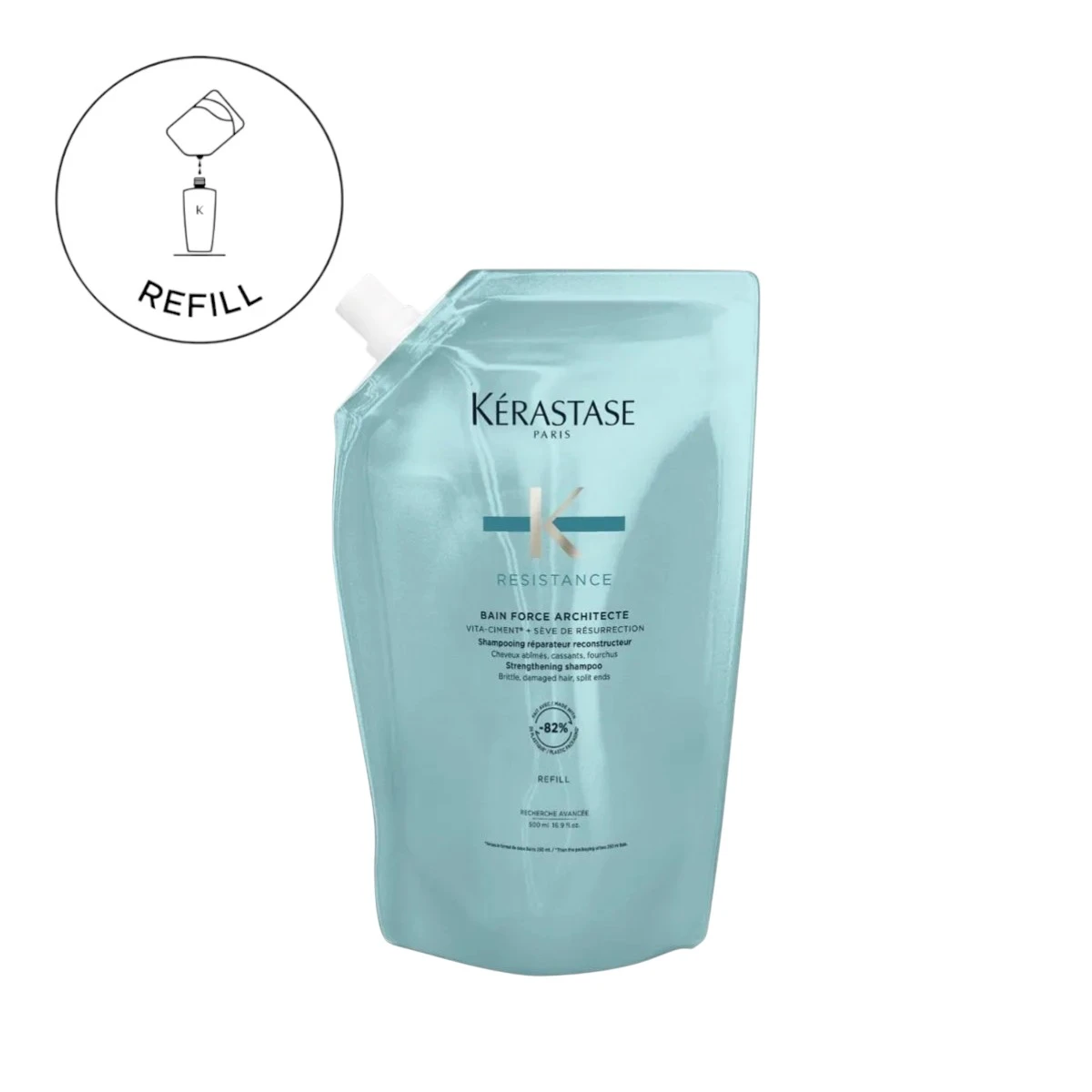 Shampoo Resistence Force Kérastase. Refill 500ml
