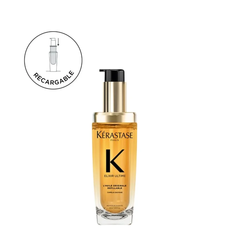 Óleo Recargable Kérastase L´huile Elixir Ultime 75ml. Anti-frizz