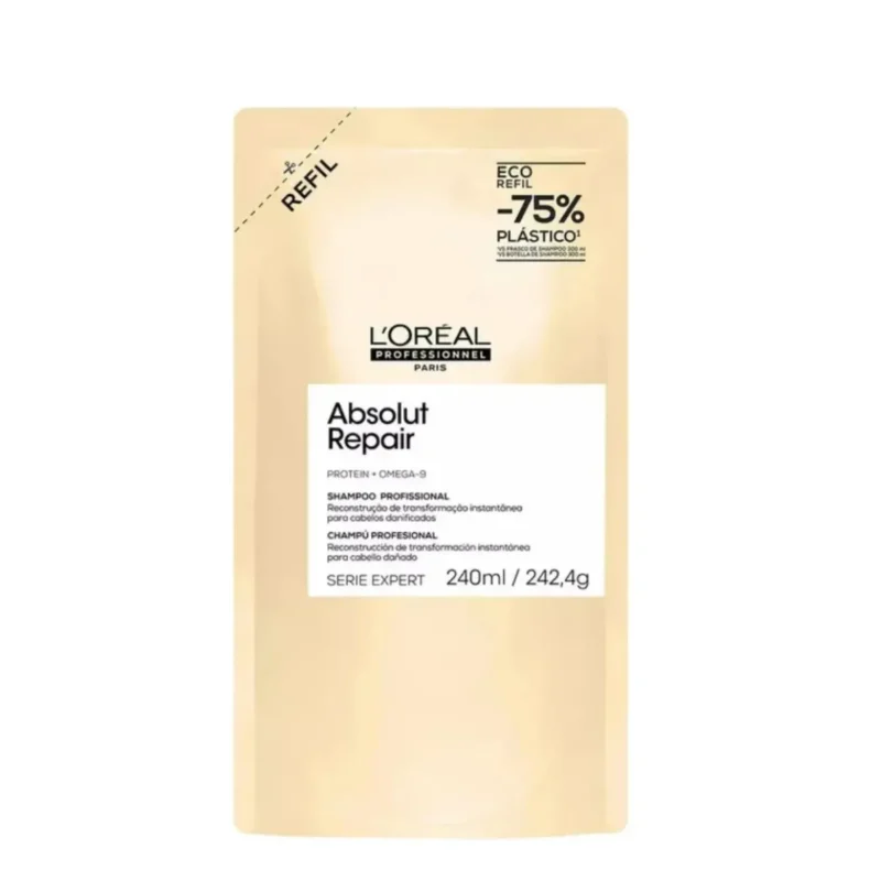 Refill Shampoo L´Oréal Absolut Repair 240ml. Reparación