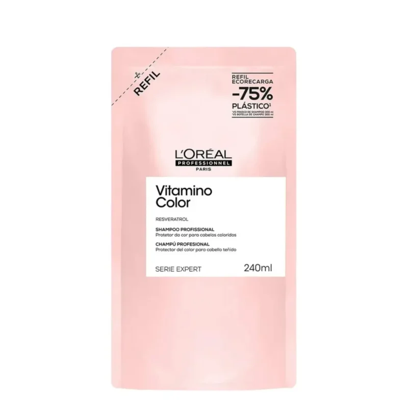Refill Shampoo L´Oréal Vitamino Color 240ml. Cuidado del cabello teñido