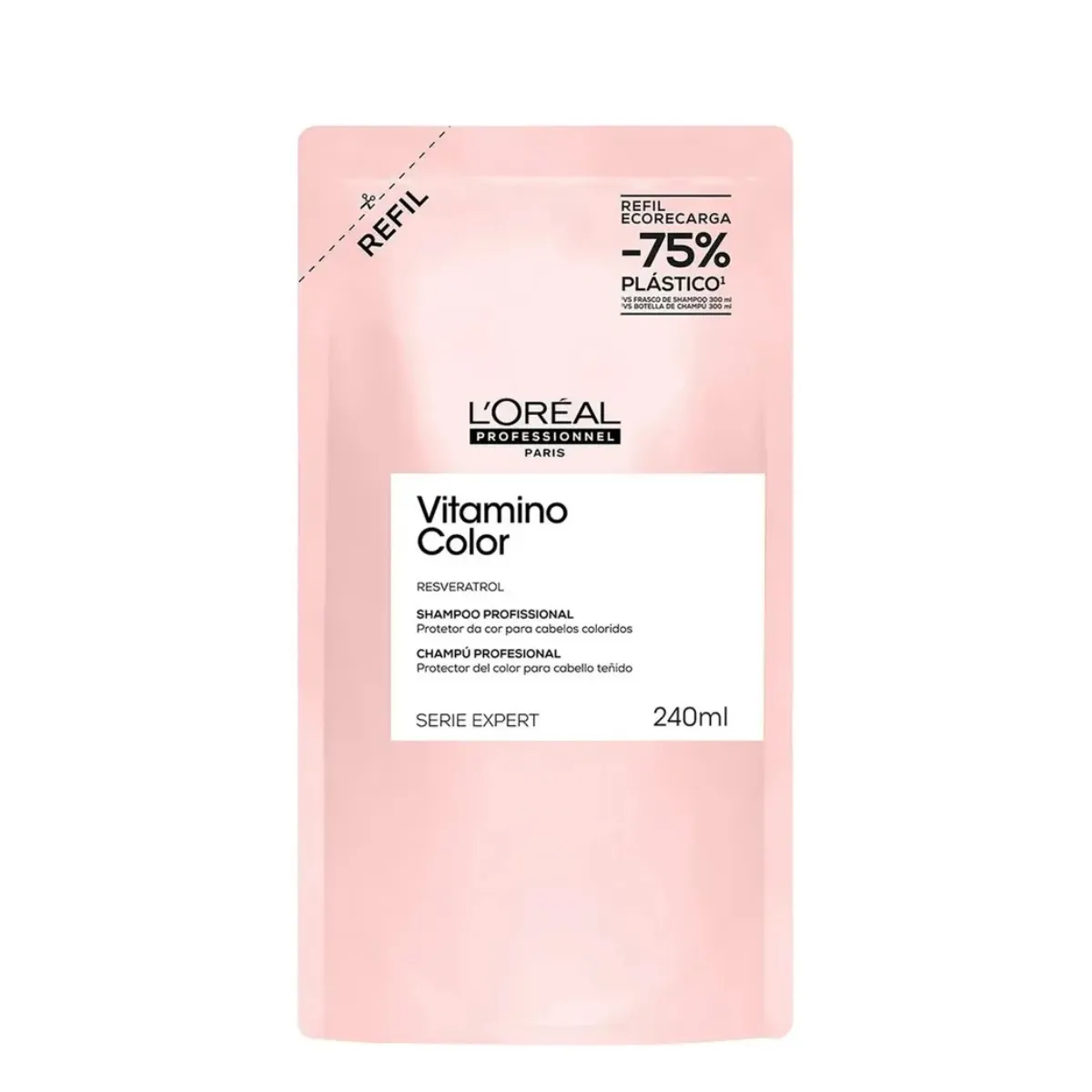 Refill Shampoo L´Oréal Vitamino Color 240ml. Cuidado del cabello teñido