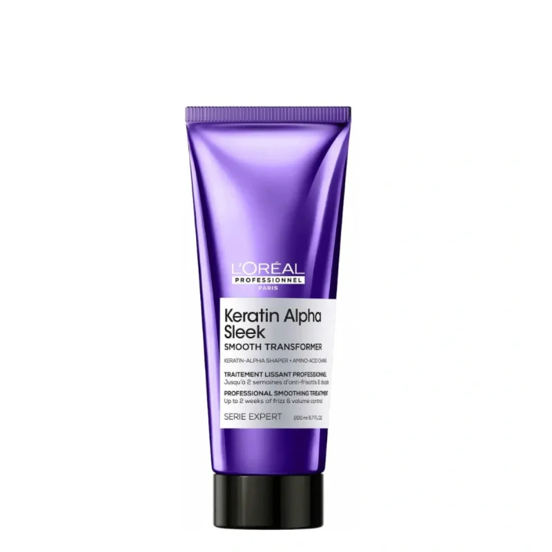 Acondicionador L´Oréal Keratin Alpha Sleek 200ml. Anti-frizz