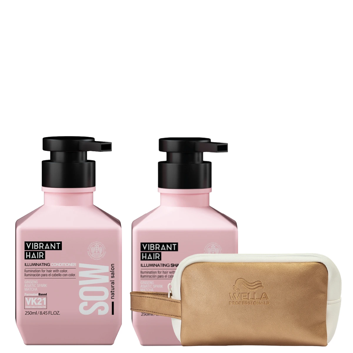 Kit Vibrant Hair Sow: Shampoo + Acondicionador + Regalo. Protección del color - VipStore